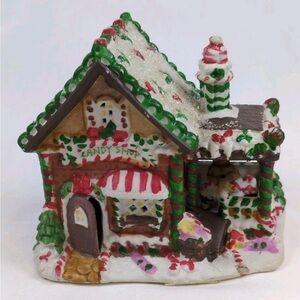 Gingerfrost Lane Gingerbread Candy Shop Ceramic Christmas Village